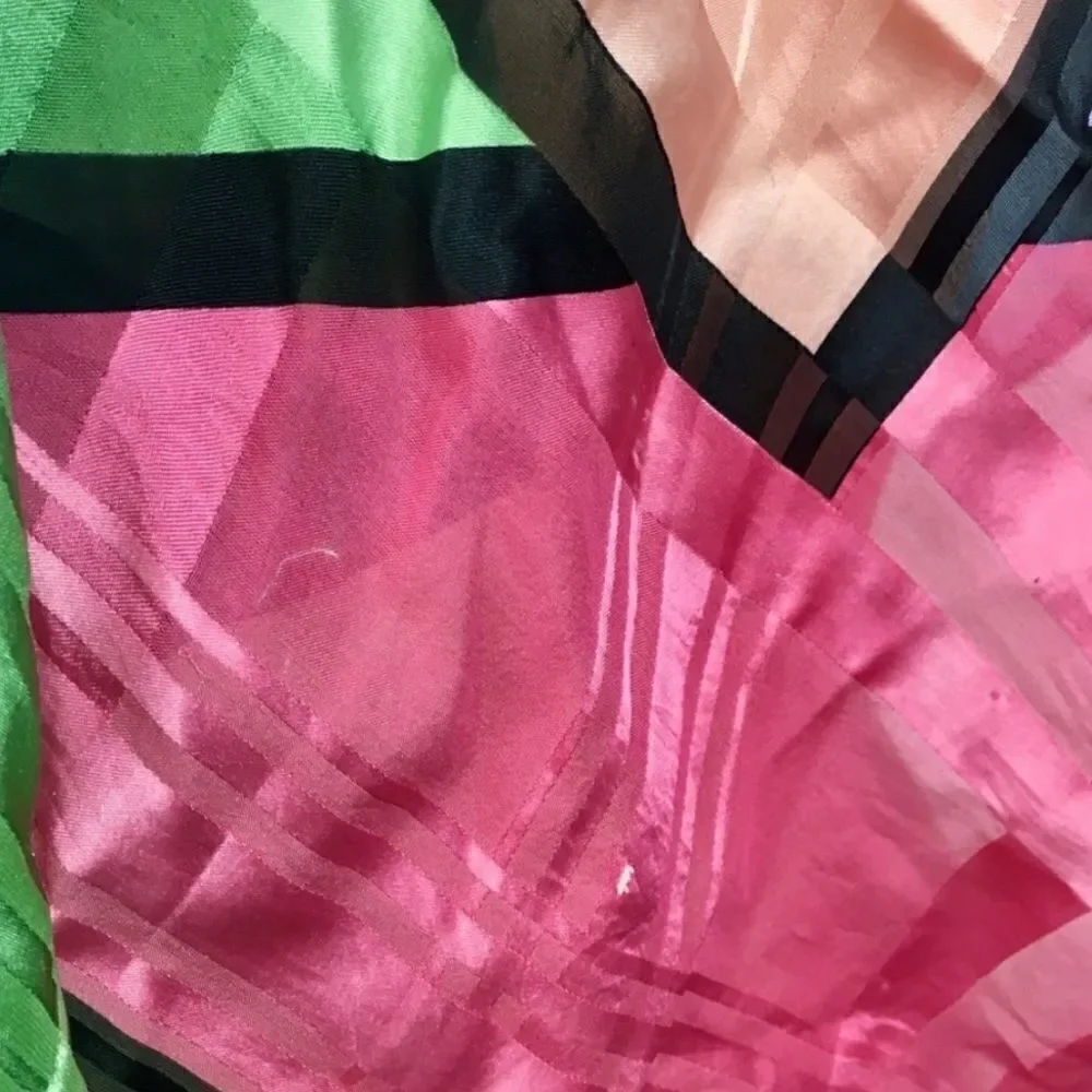 Playful Vintage 80’s Rainbow Neck / Hair / Bag Scarf